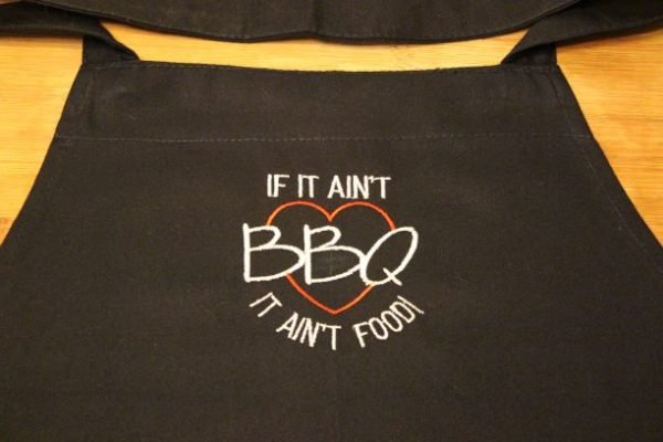 Embroidered Apron - "IF IT AIN'T BBQ" by Colleen's Creations