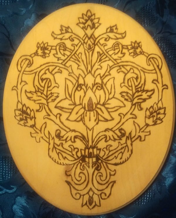 Lotus Flower Mandala - Pyrography by Colleen's Creations