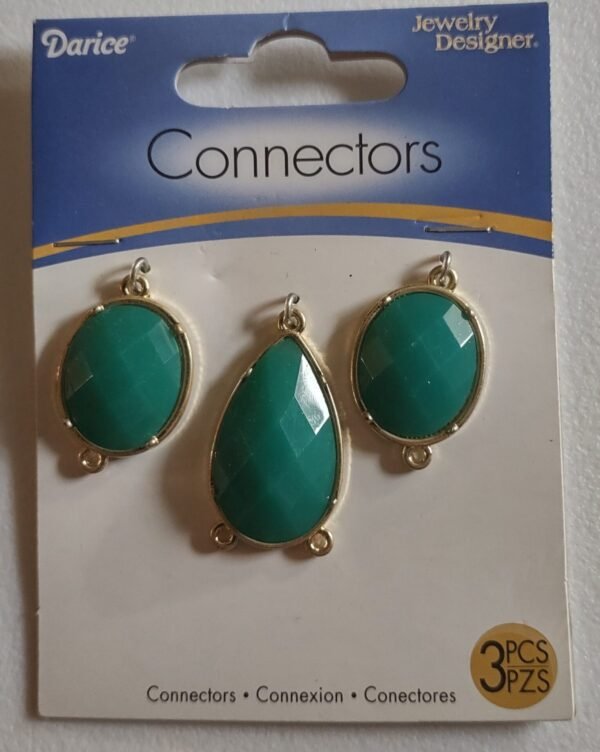 teal colored jewelry connectors