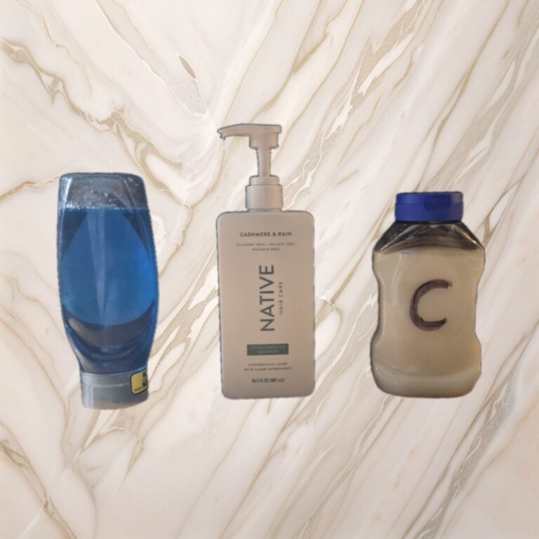 simple shower hack using clean empty bottles