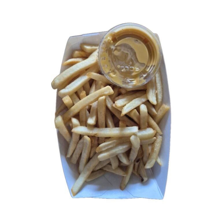 French fries with a side of cheese delivered from Pizza Marsala