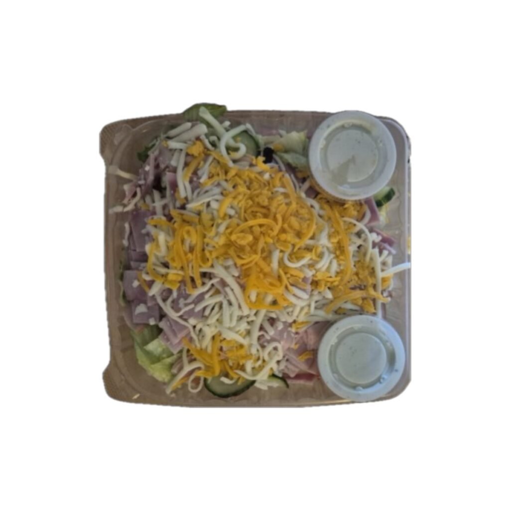 pizza marsala delivery for chef salad served with 2 containers of ranch dressing