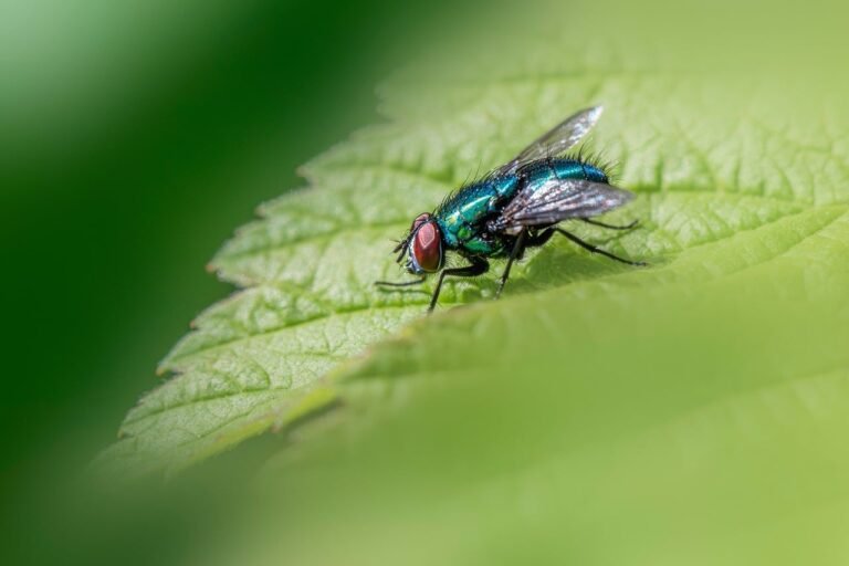 screwworm fly on leaf