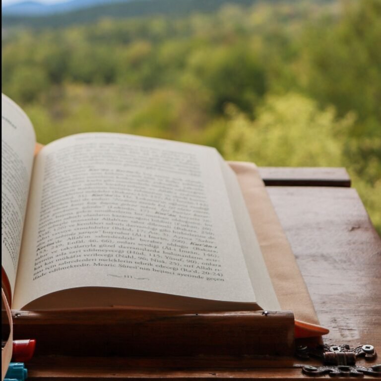 Home - Do you ever Wonder? 143 reading a book while looking out over a wooded area